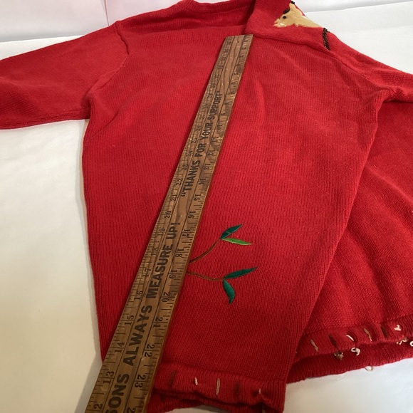 Quacker Factory Koala Bear Cardigan Sweater  Women’s size Medium - Picture 14 of 14